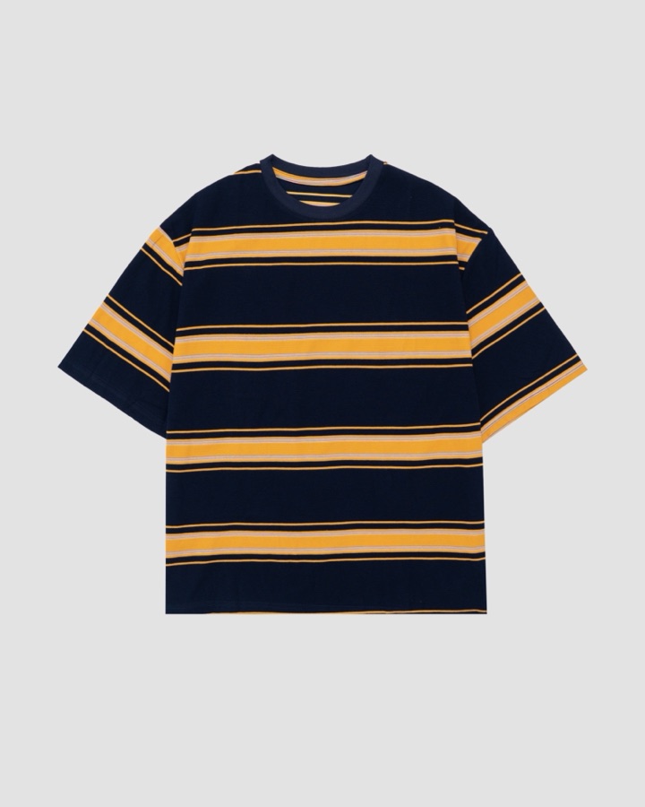 Selected Navy Plaid Waffle T-shirt