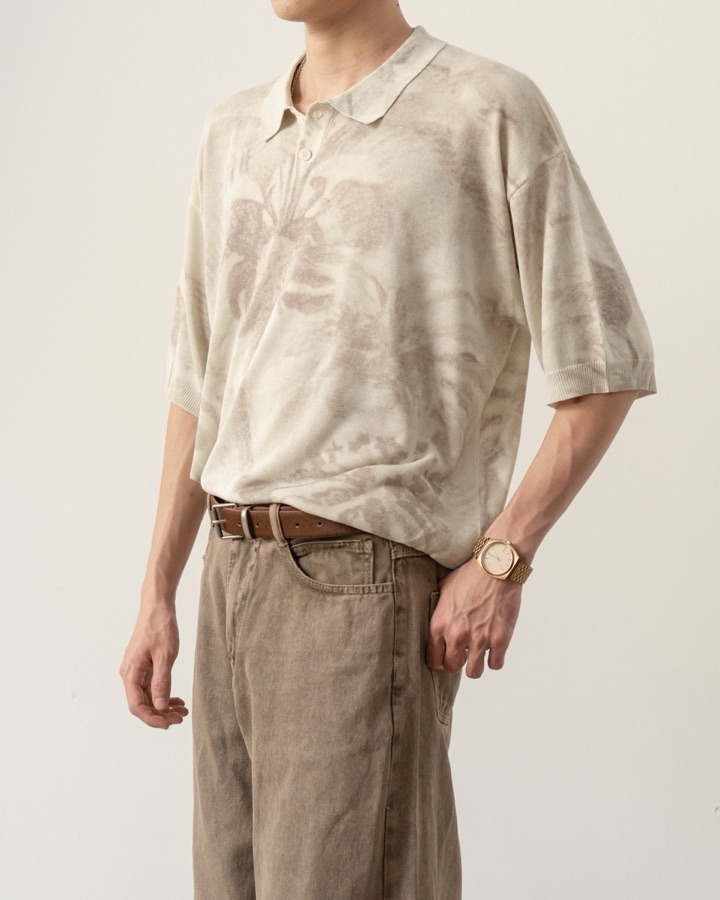 Selected Beige Ura Knit Polo