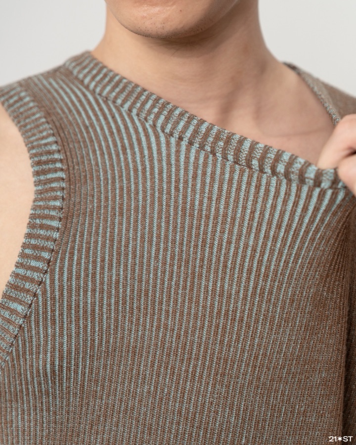 Selected Brown Crackit Tanktop