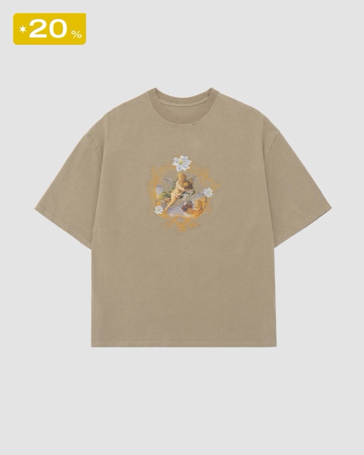 Selected Grey Angels T-shirt